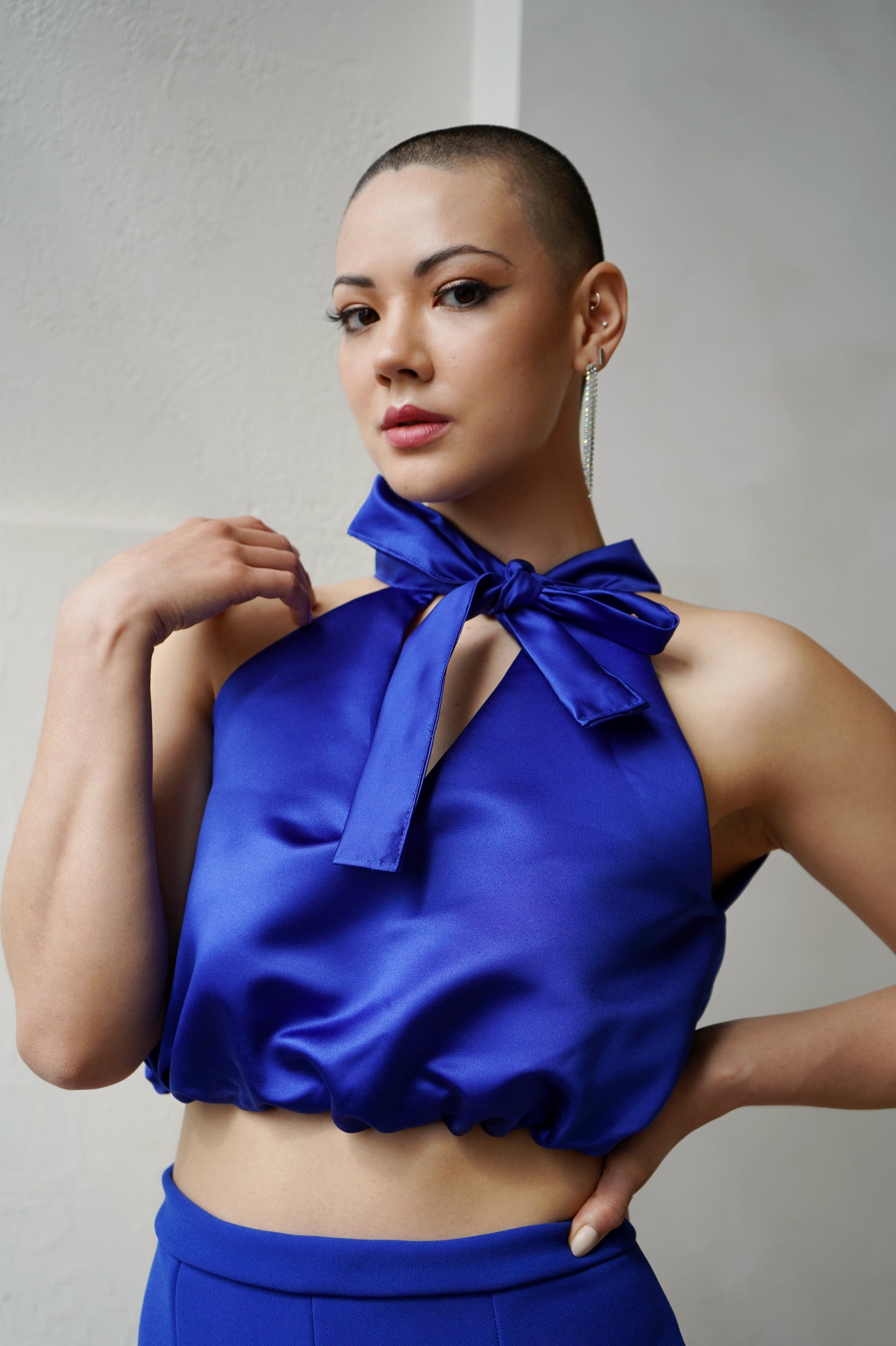 Tie Neck Top image 0