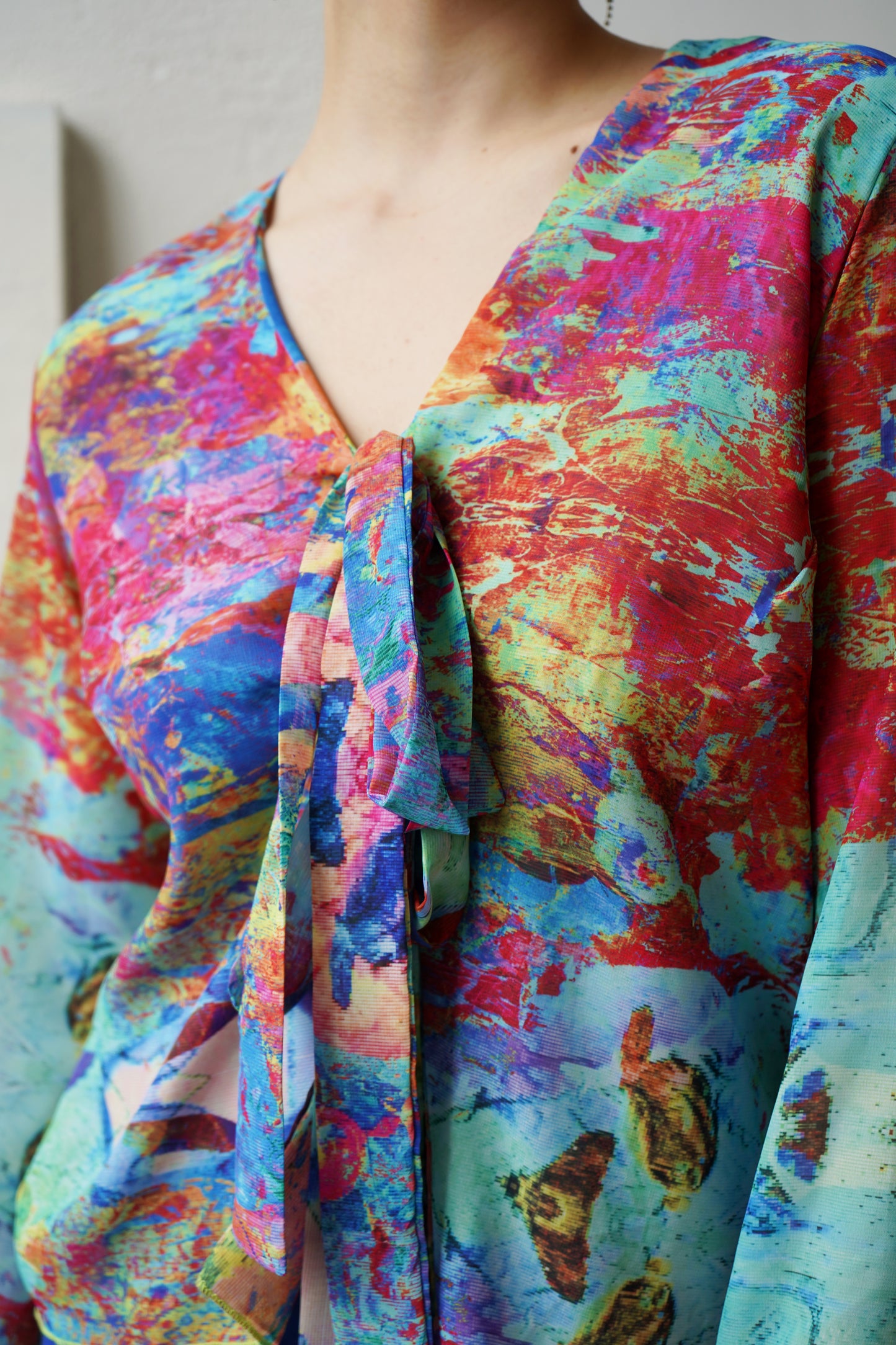 Chiffon Tie Top image 2