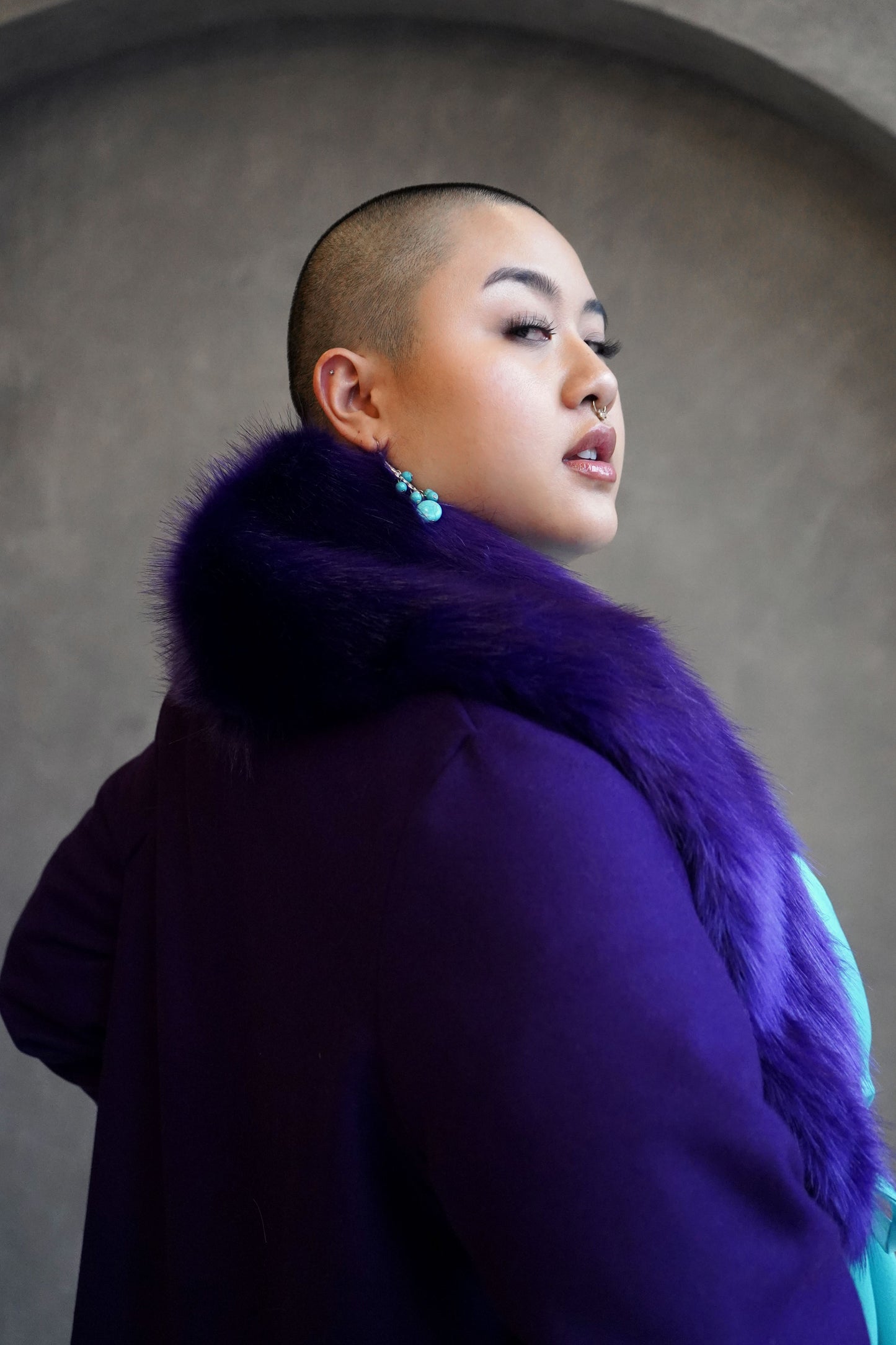 Purple Wool Jacket